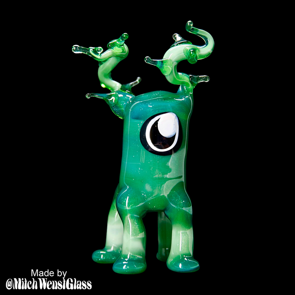 Lunar Glass Soraka Green Sparkle Opal