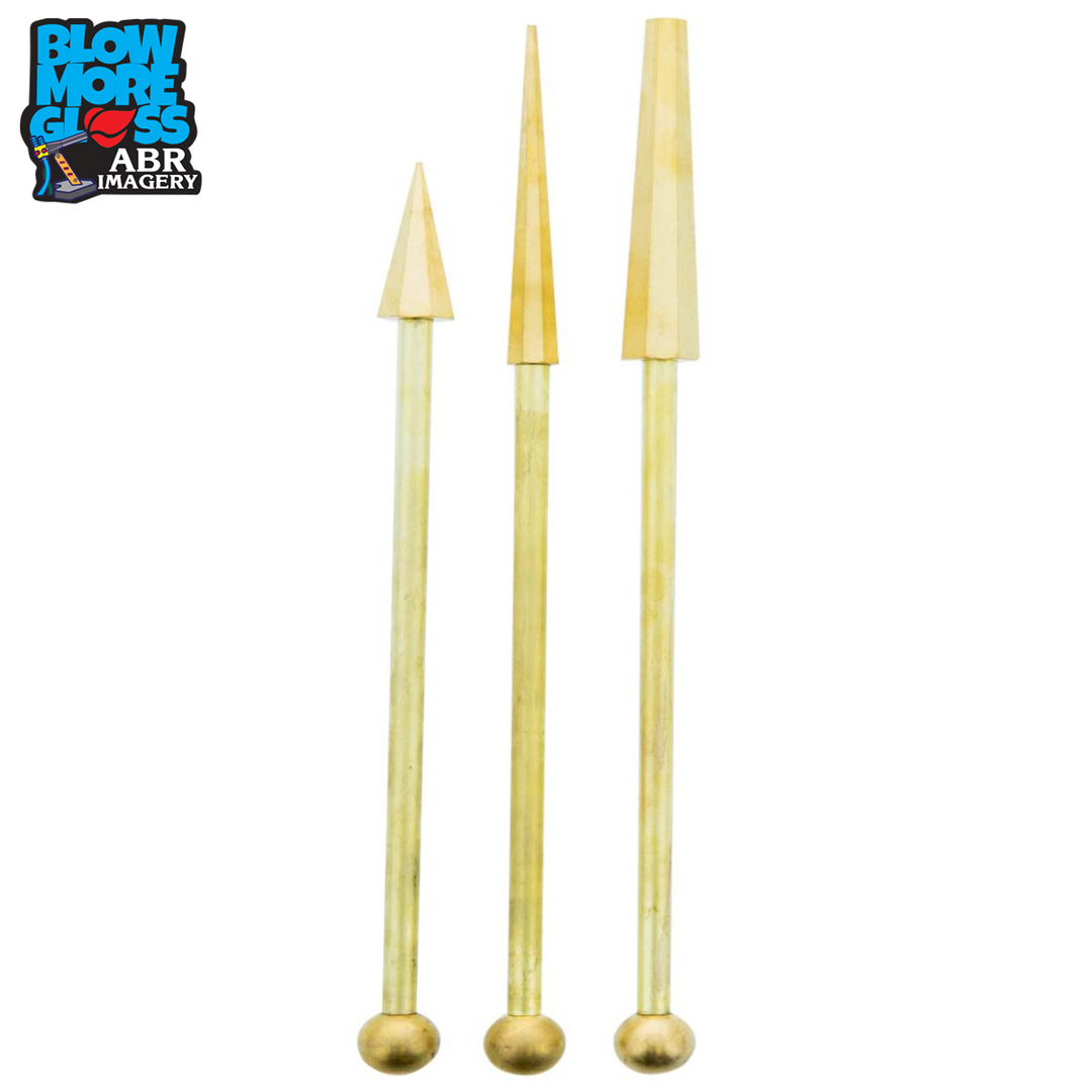 Blow More Glass Tools - All Three Prime Brass Reamers