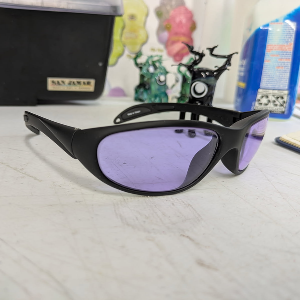 AURA LENS Lib Biker Wrap Didymium Frames - Fire Sale