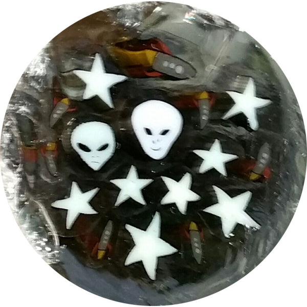 Rocket Ship-Stars-Alien Milli