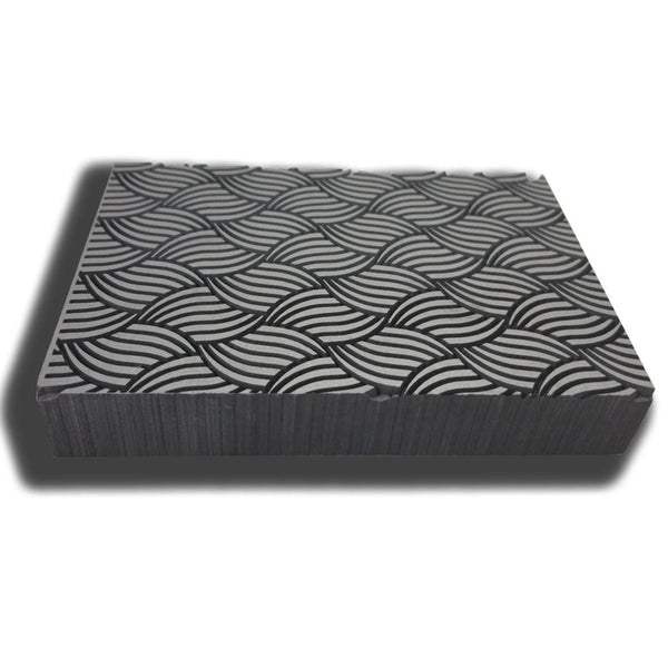 Graphite Weave Waves Texture Plate