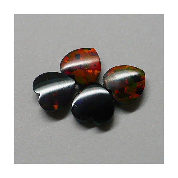 6mm Black Heart Opal