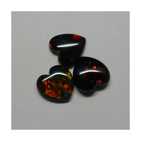 8mm Black Heart Opal