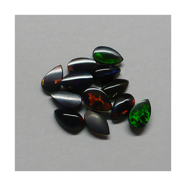 5 x 3mm Black Pear Opal