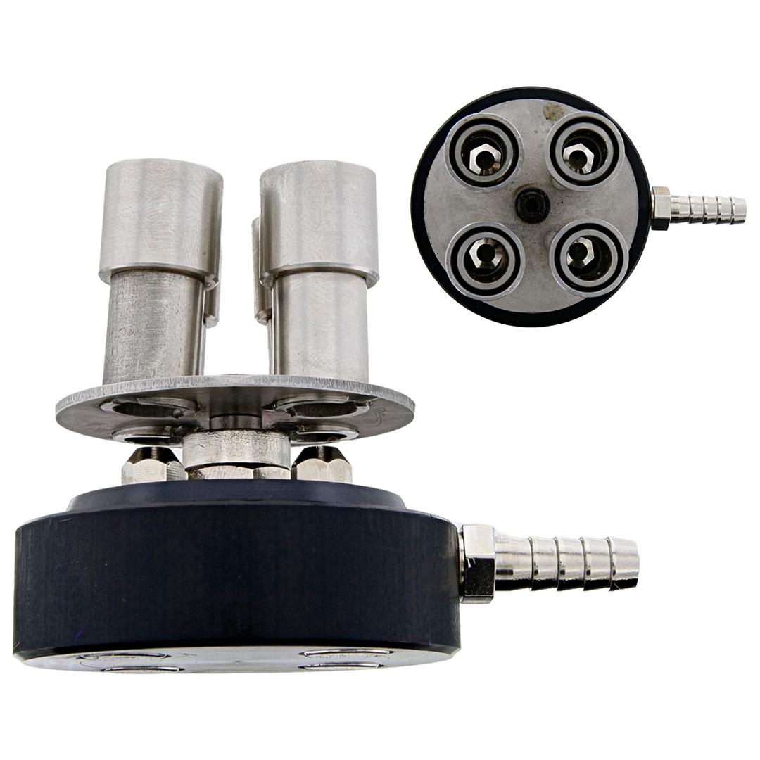 4 Port Snub Nose Bunsen Burner
