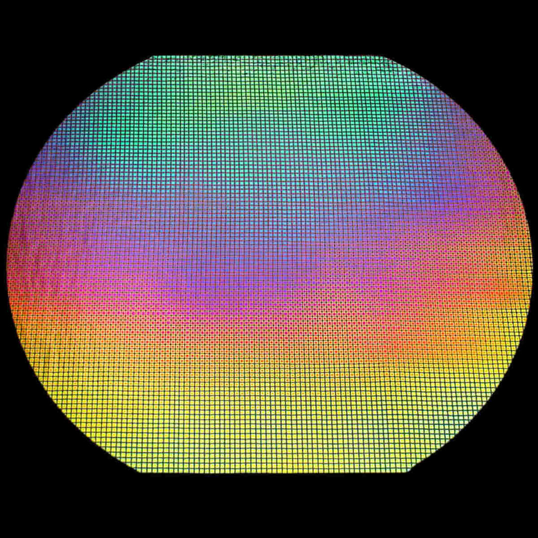 CBS Bullseye Thin Clear - Rainbow 1 - Squares 2 (3/16") - 90 COE