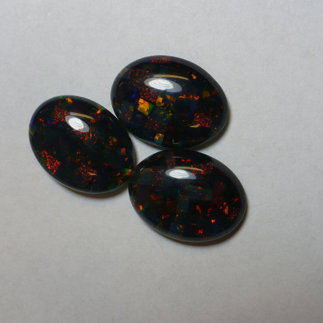 12mm x 10mm Oval Mosaic Triplet Opal