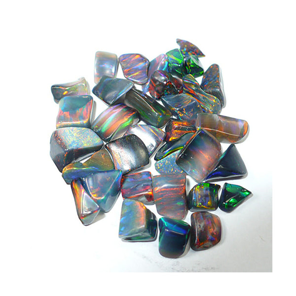 Polished Black Gilson Fusing Opal