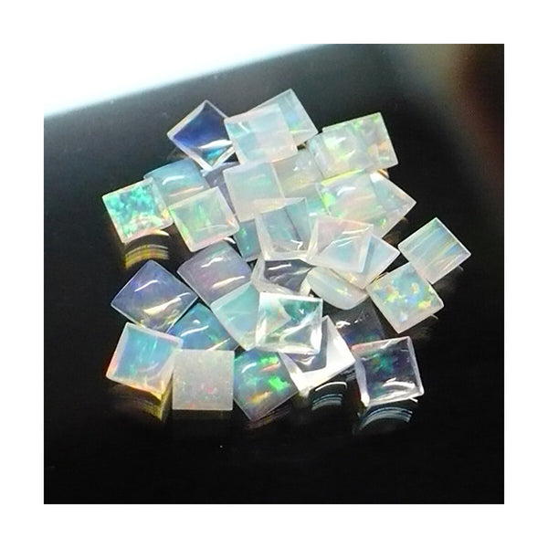 3mm White Square Opal