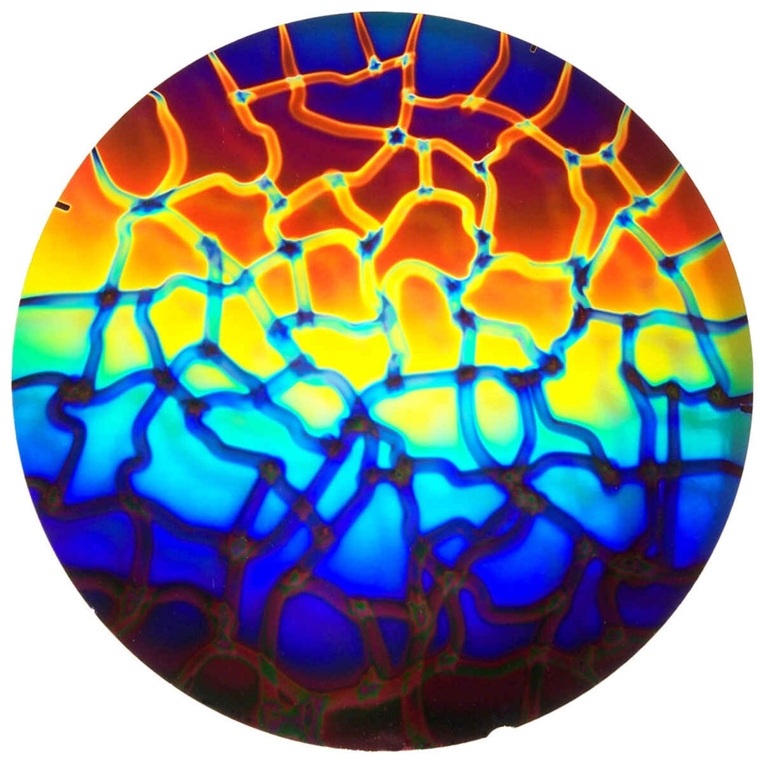CBS Bullseye Thin Clear - Rainbow 1 - Hot Lava - 90 COE