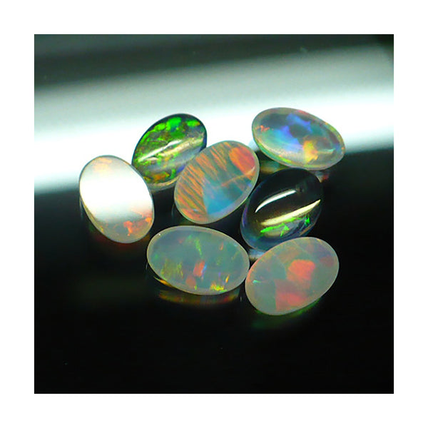 6 x 4mm White Oval Opal