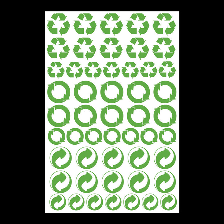 Recycle Program Decal Recycle Decals (Green) – ABR Imagery
