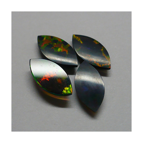 12 x 6mm Black Marquis Opal