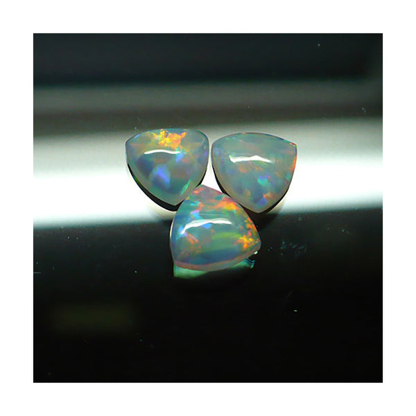 6mm White Trillion Opal