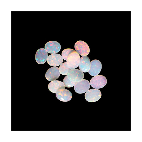 9 x 7mm White Oval Opal