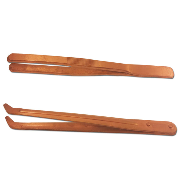 2 Pc .8.5" Heavy Duty Copper Tongs