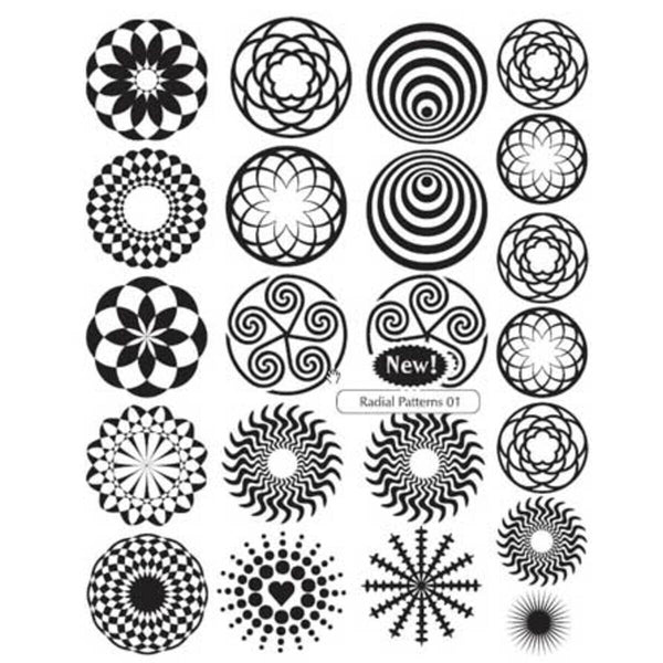 Radial Pattern Blasting Stencils