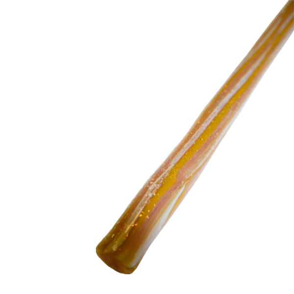 Butterscotch Encased Dichroic Cane