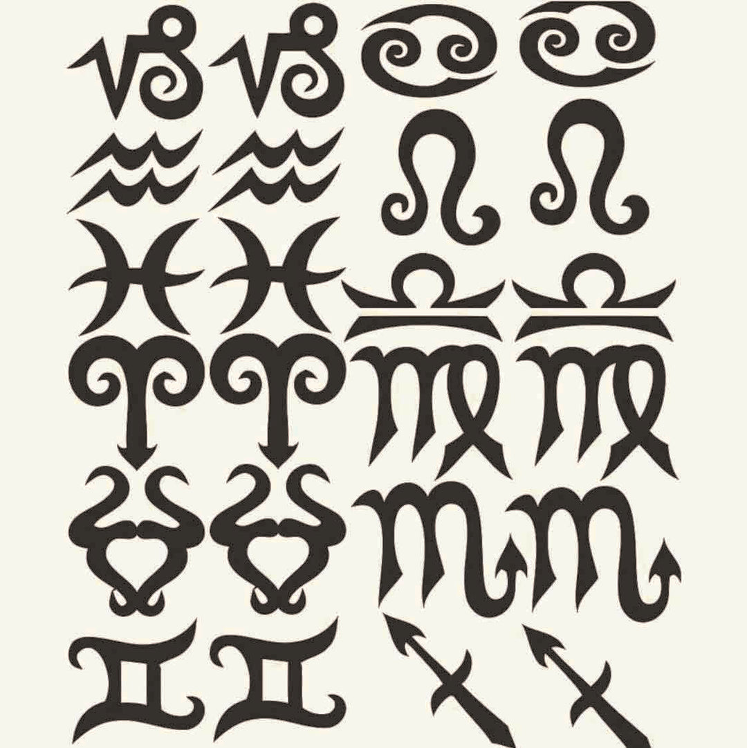 Blasting Stencils - Zodiac 