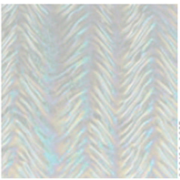 CLEAR RIPPLE HERRINGBONE IRID TRANS