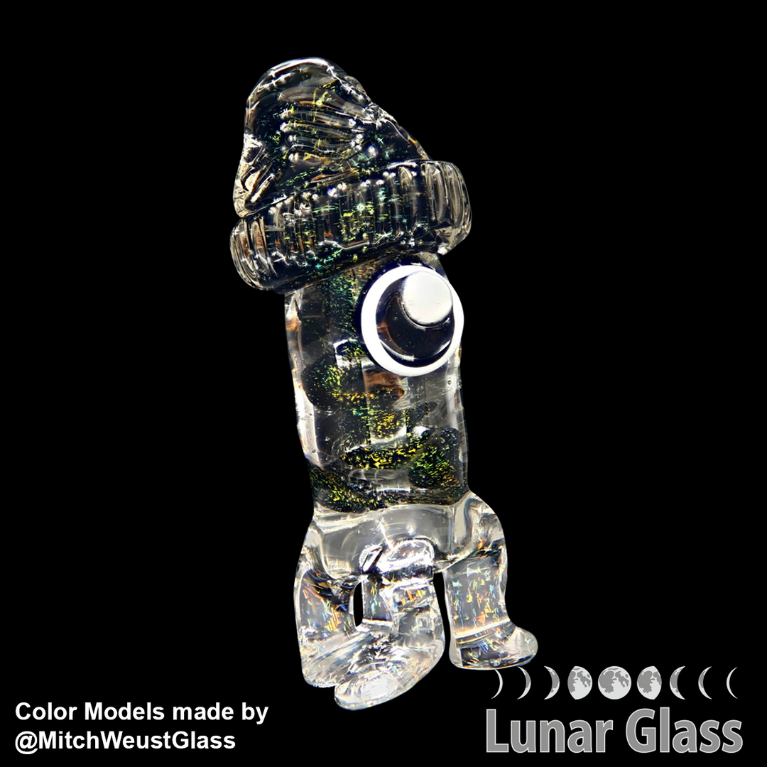 Lunar Glass Black Inner with Rainbow A Dichro