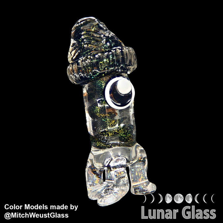 Lunar Glass Black Inner with Rainbow A Dichro