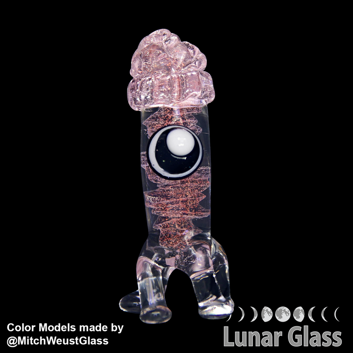 Lunar Glass Clear Inner with Candy Apple Red Dichro