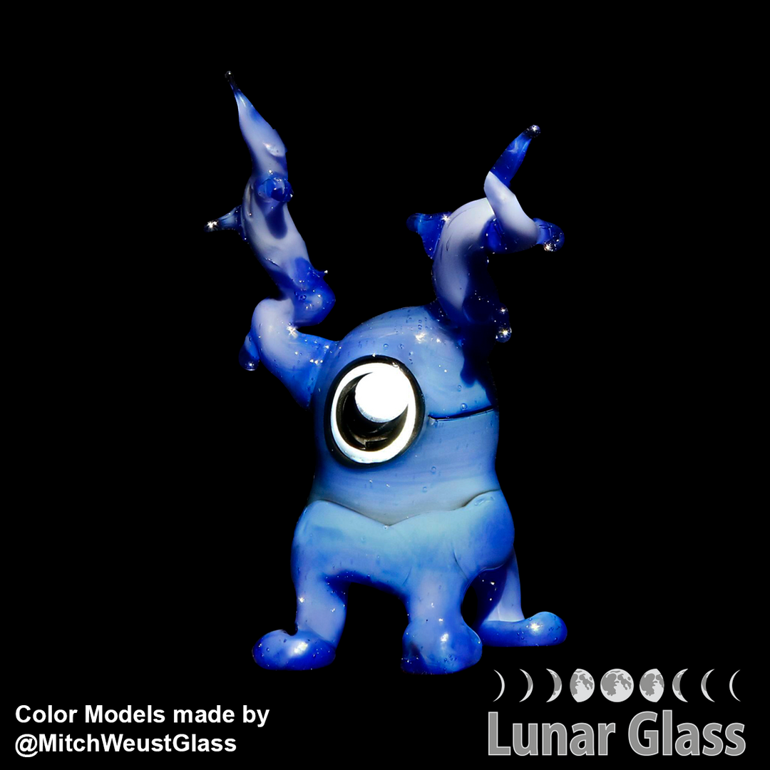Lunar Glass Dense Blue Opal