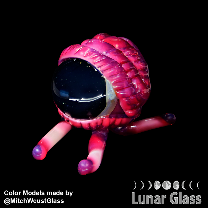 Lunar Glass Gold Pink Opal
