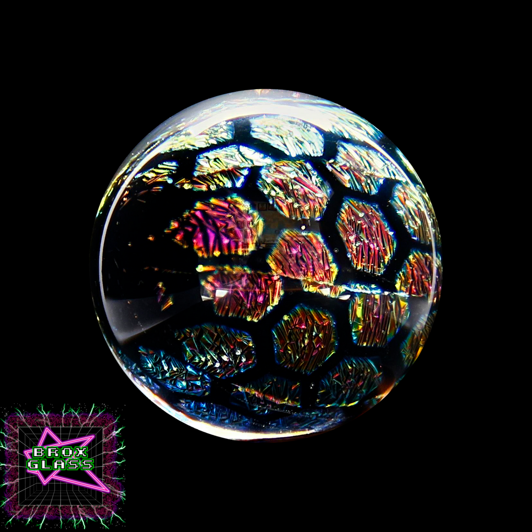 CBS Dichro (1/16") - Rainbow 1 - Honeycomb - 33 COE