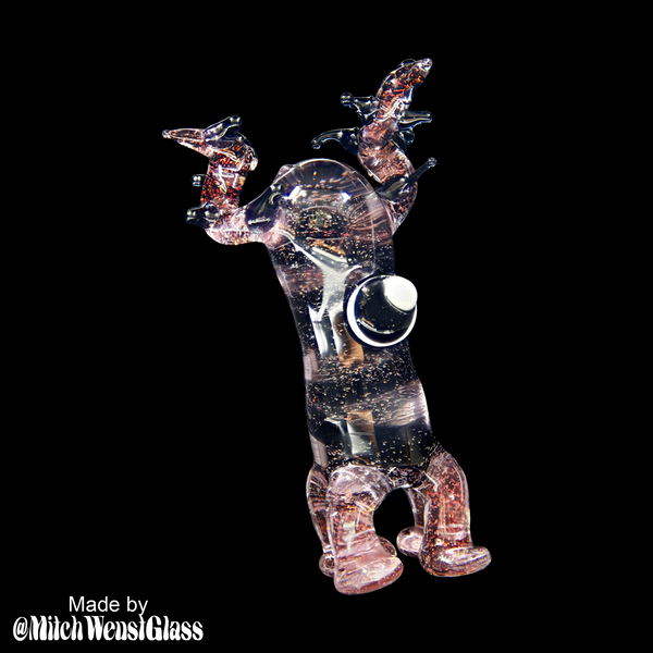 Lunar Glass Clear Inner with Candy Apple Red Dichro