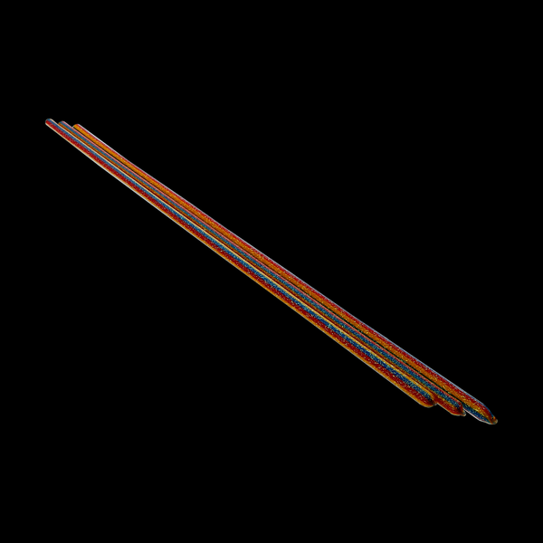 Lunar Glass Multi Color Center with Cyan/Copper Dichro