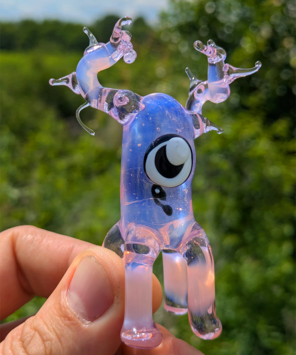 Lunar Glass Peach Pink Opal