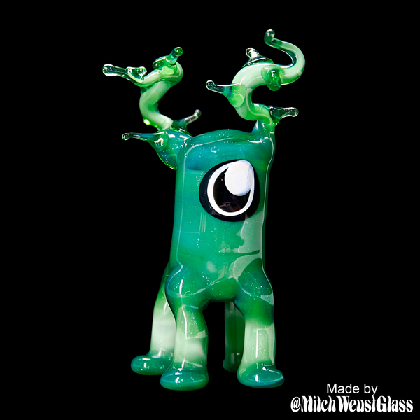 Lunar Glass Soraka Green Sparkle Opal