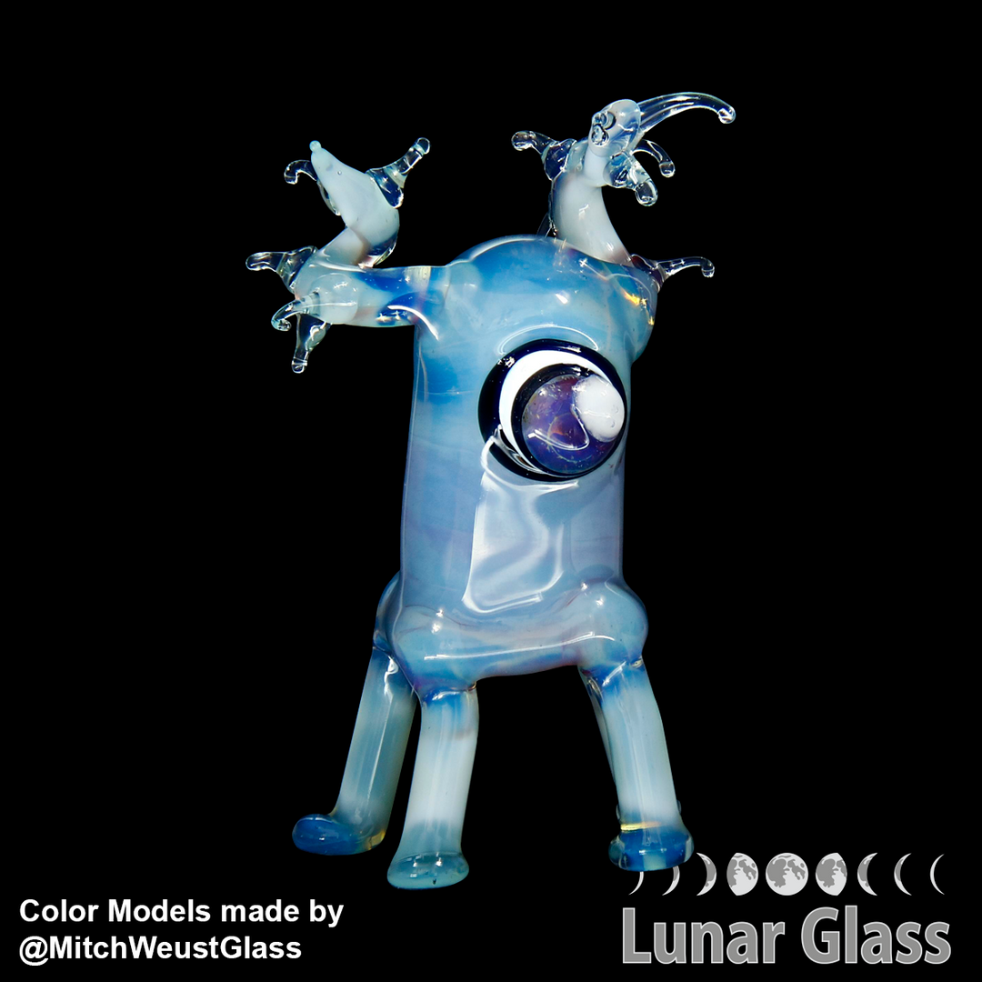 Lunar Glass Light Blue Opal