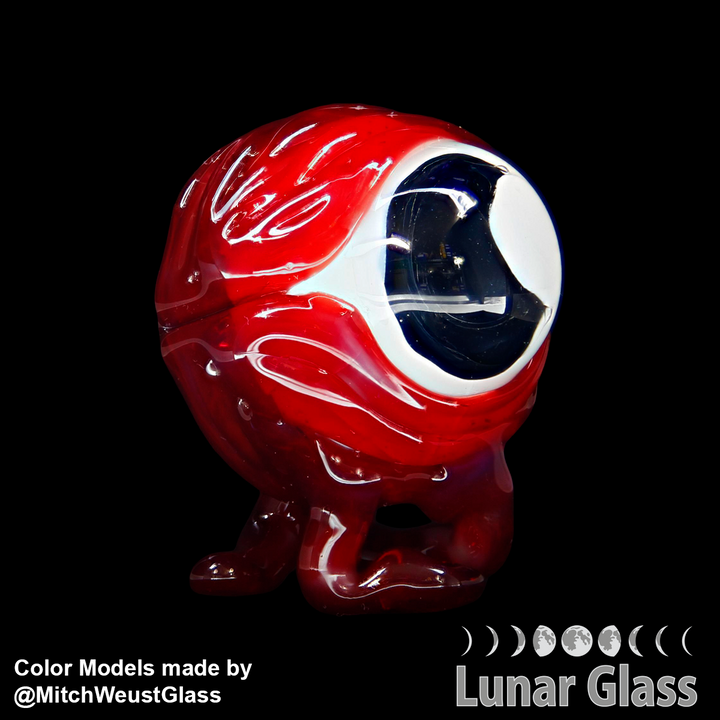 Lunar Glass Lilith Red Opal