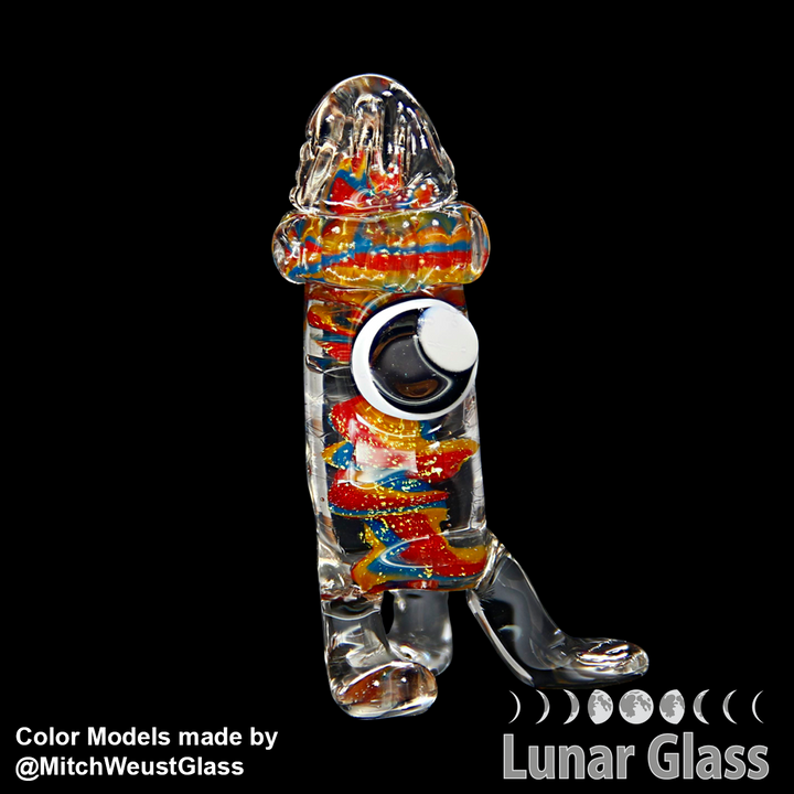 Lunar Glass Multi Color Center with Cyan/Copper Dichro