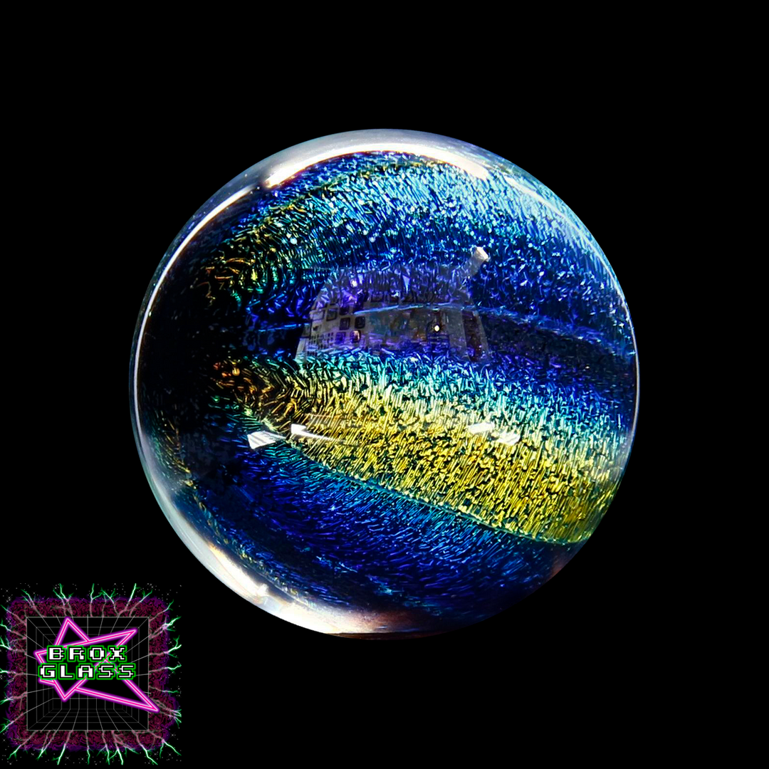 CBS Dichro (1/16") - Cyan/Dark Dark Red - Rainbow A - 33 COE