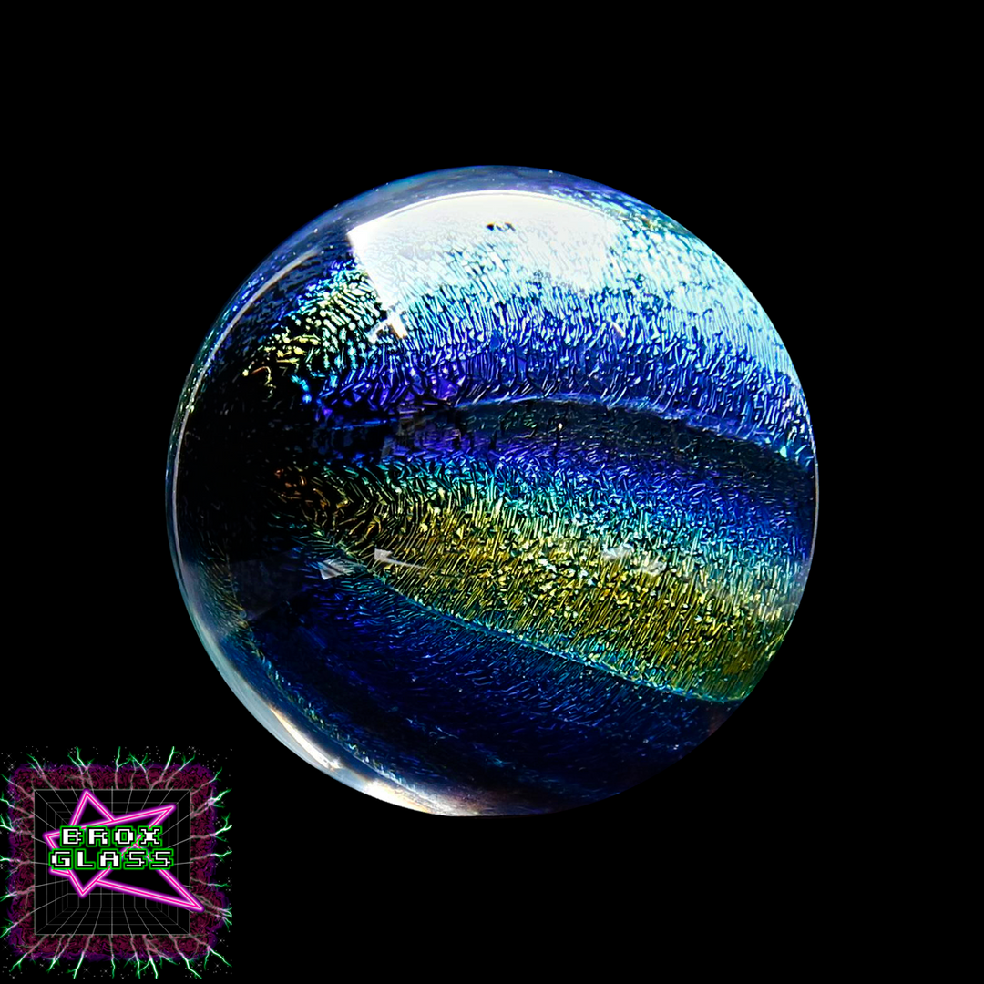 CBS Dichro (1/16") - Cyan/Dark Dark Red - Rainbow A - 33 COE