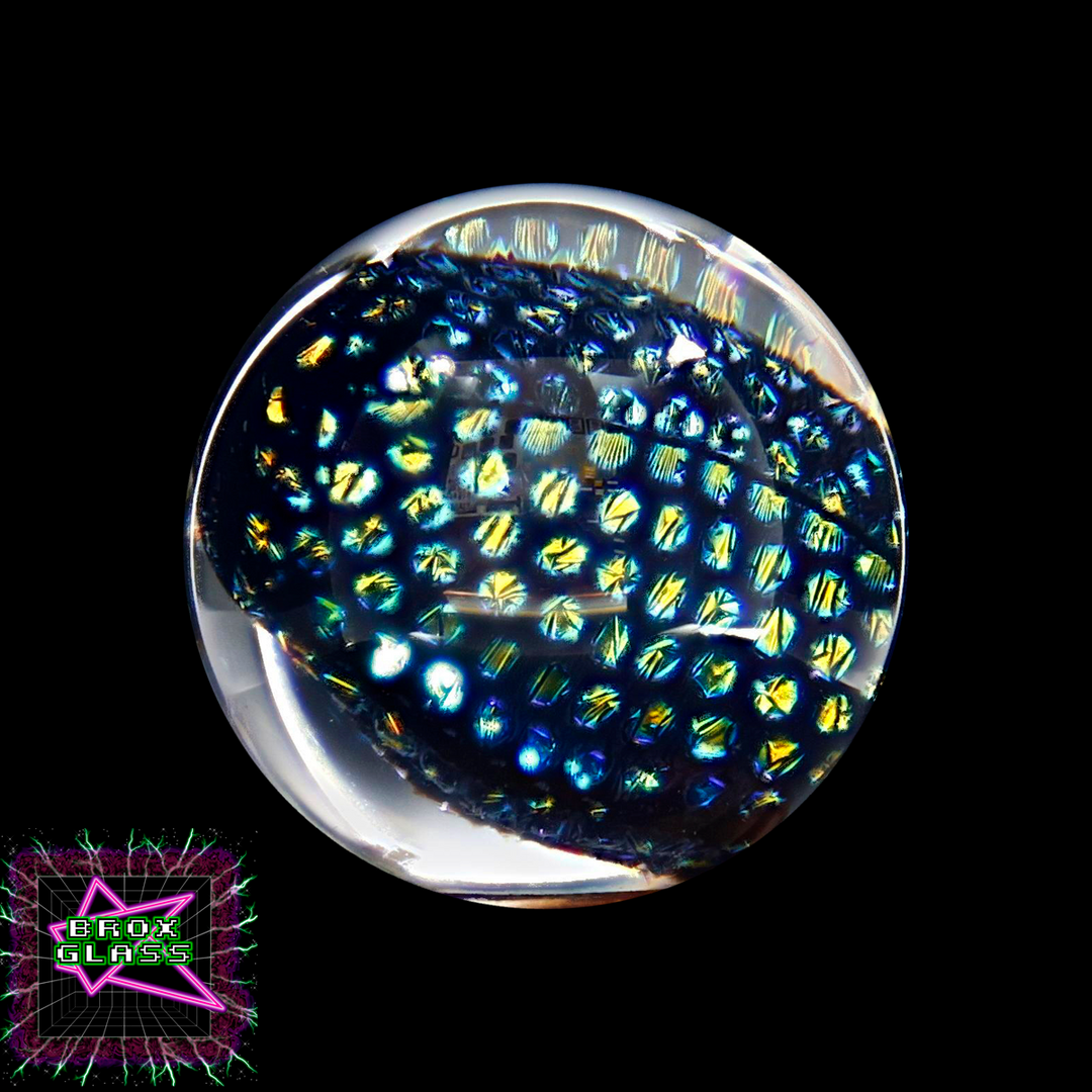 CBS Dichro (1/8") - Rainbow 1 - Dot Pattern 1 (1/16″) - 33 COE