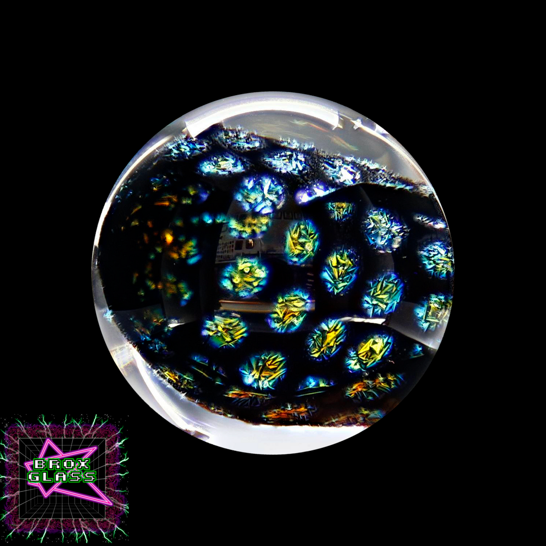 CBS Dichro (1/8") - Rainbow 1 - Dot Pattern 2 (1/8″) - 33 COE