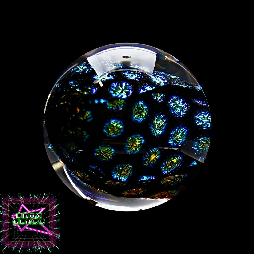 CBS Dichro (1/8") - Rainbow 1 - Dot Pattern 2 (1/8″) - 33 COE
