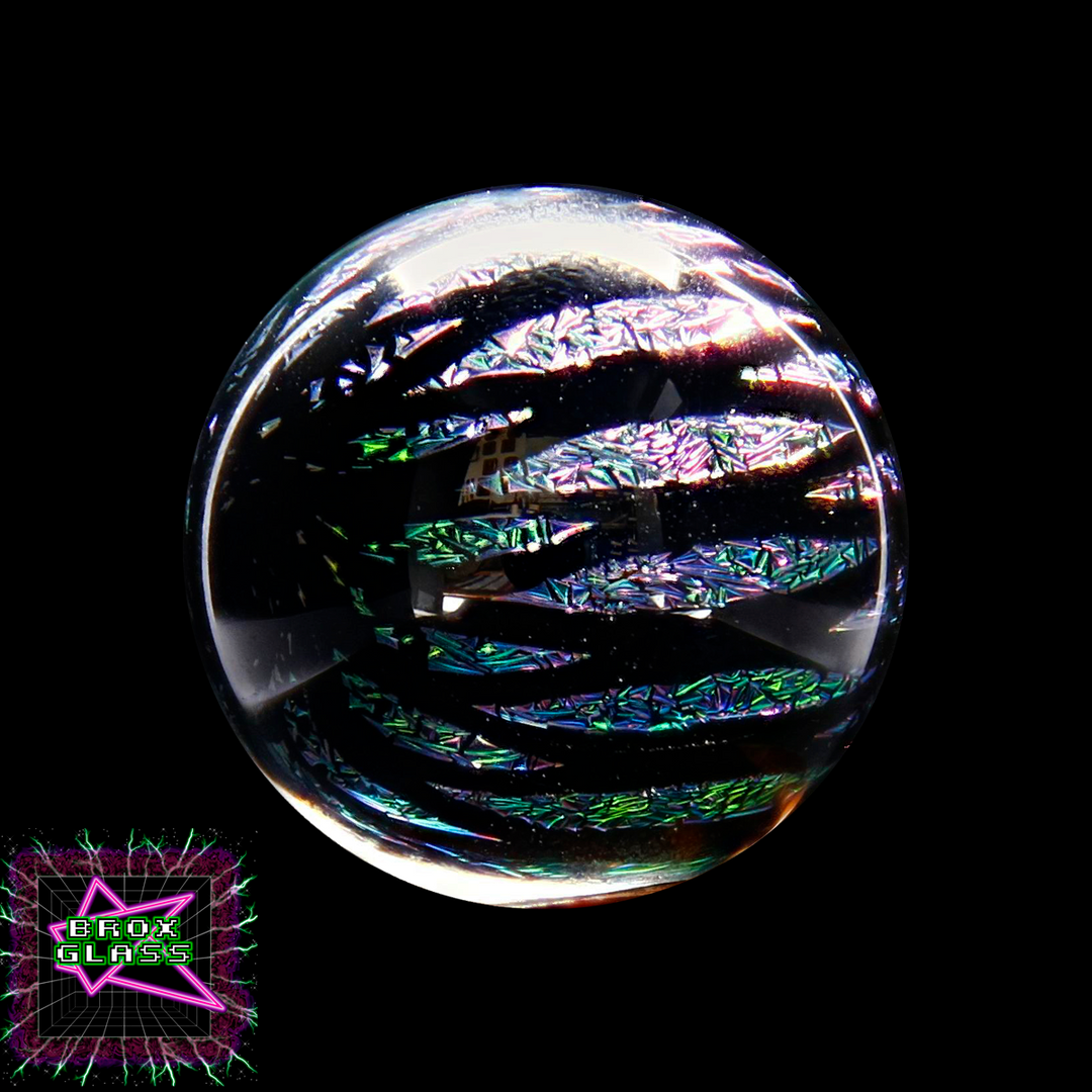 CBS Dichro (1/8") - Rainbow 1 - Marquis Pattern 1 (11/16″ X 1/8″) - 33 COE