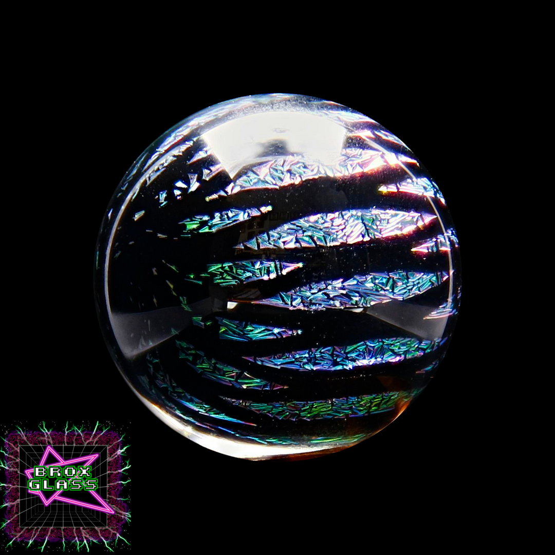 CBS Dichro (1/8") - Rainbow 1 - Marquis Pattern 1 (11/16″ X 1/8″) - 33 COE