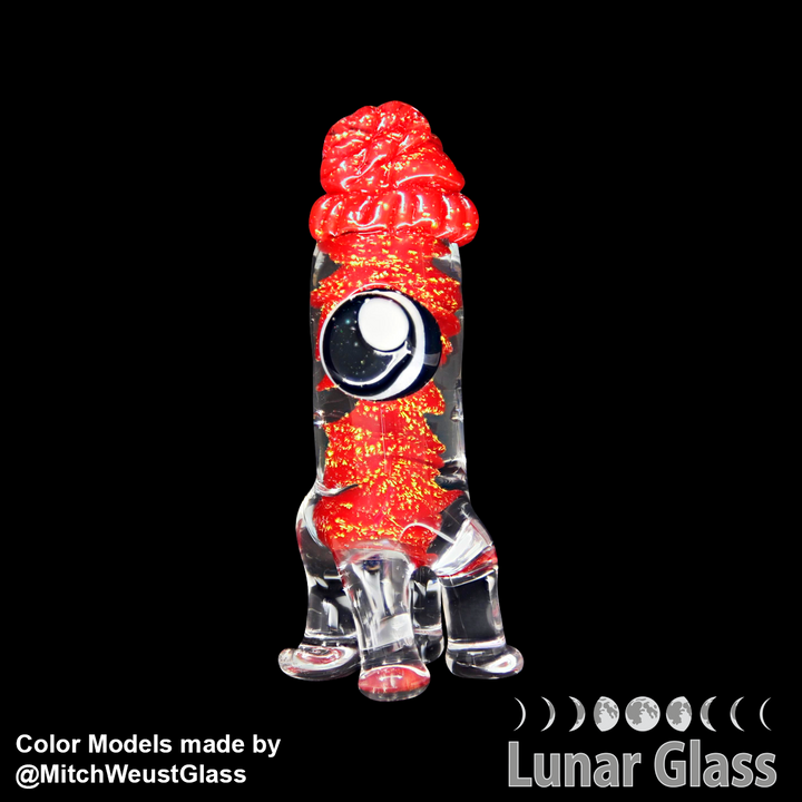 Lunar Glass Red Inner with Cyan Copper Dichro