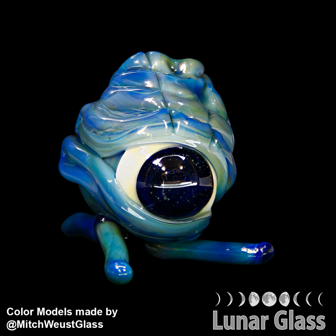 Lunar Glass Silver Blue Striking Borealis