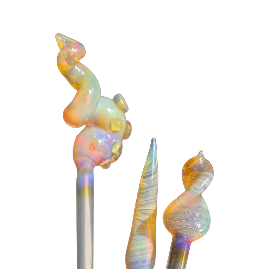 Lunar Glass Silver Lemon Opal