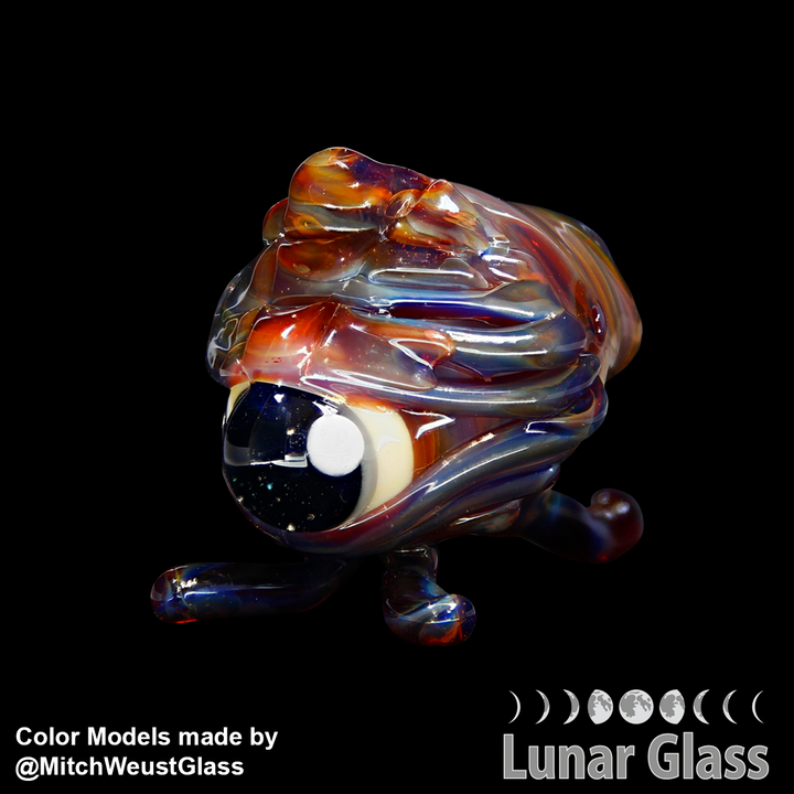 Lunar Glass Silver Orange Striking Borealis