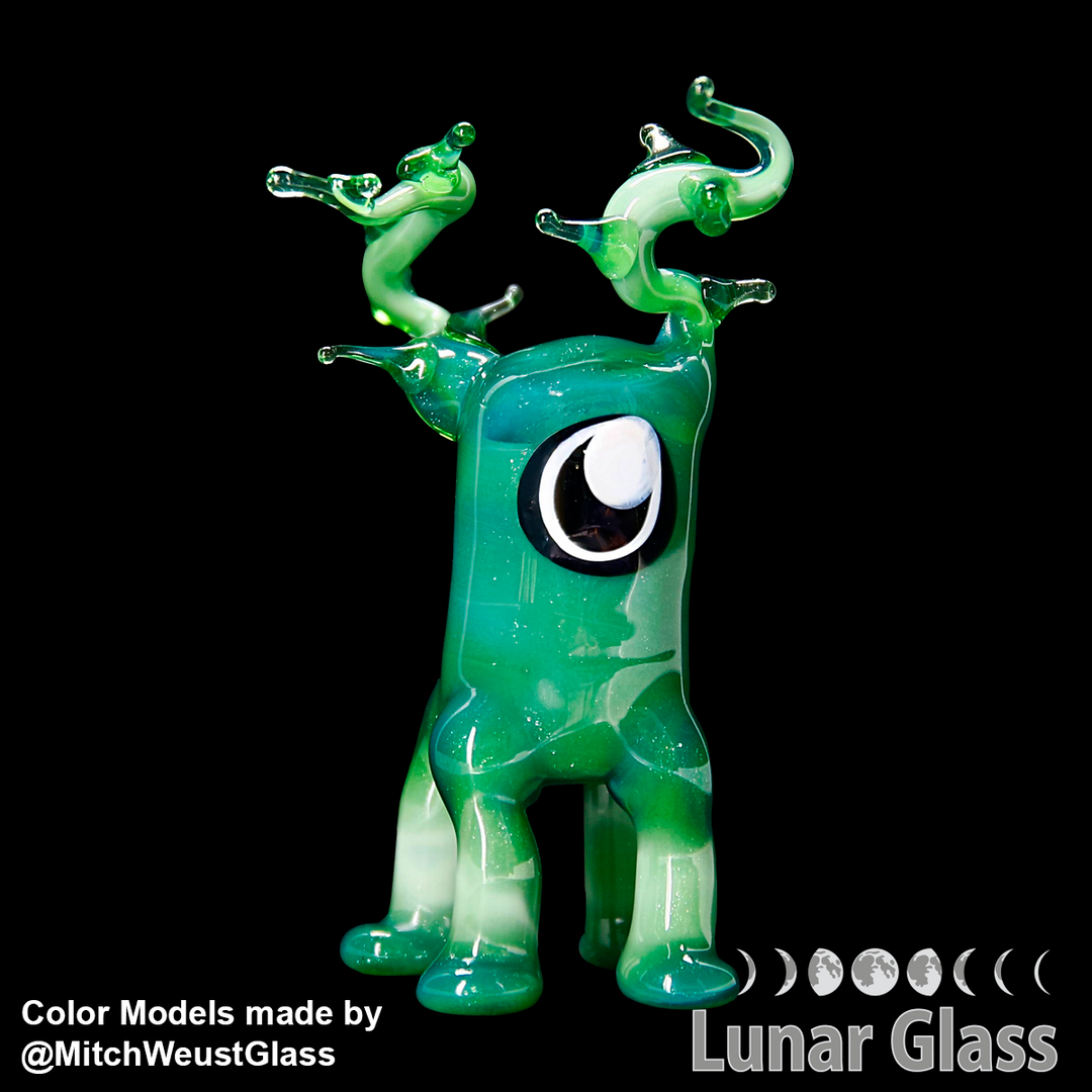 Lunar Glass Soraka Green Sparkle Opal