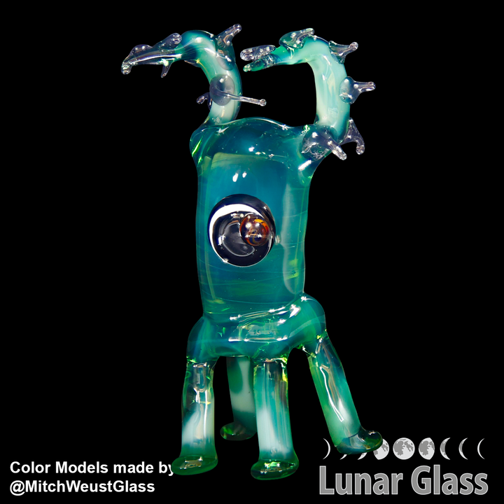 Lunar Glass Transparent Green Opal